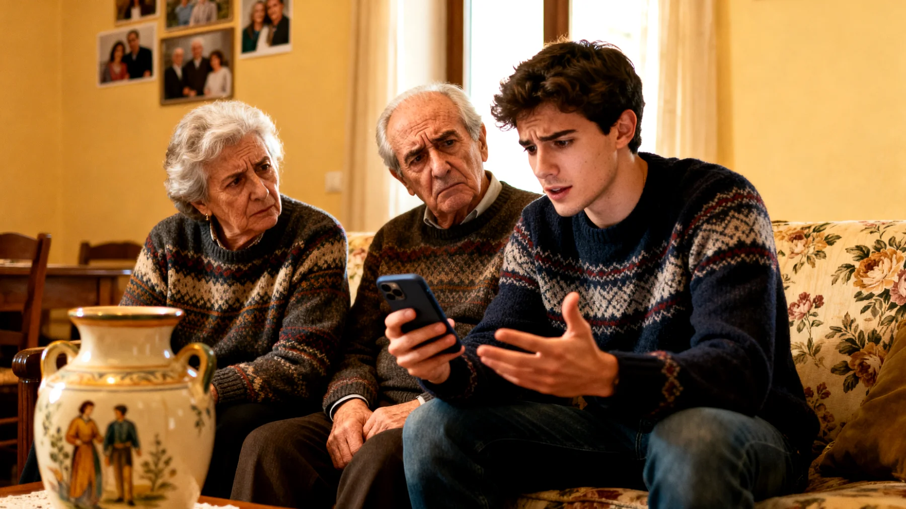 I nonni faticano a comprendere e a dialogare con i nipoti giovani adulti riguardo al loro uso costante dei social media, temendo per la loro privacy e reputazione online, ma sentendosi impreparati e inadeguati nell'affrontare un mondo digitale che non conoscono"